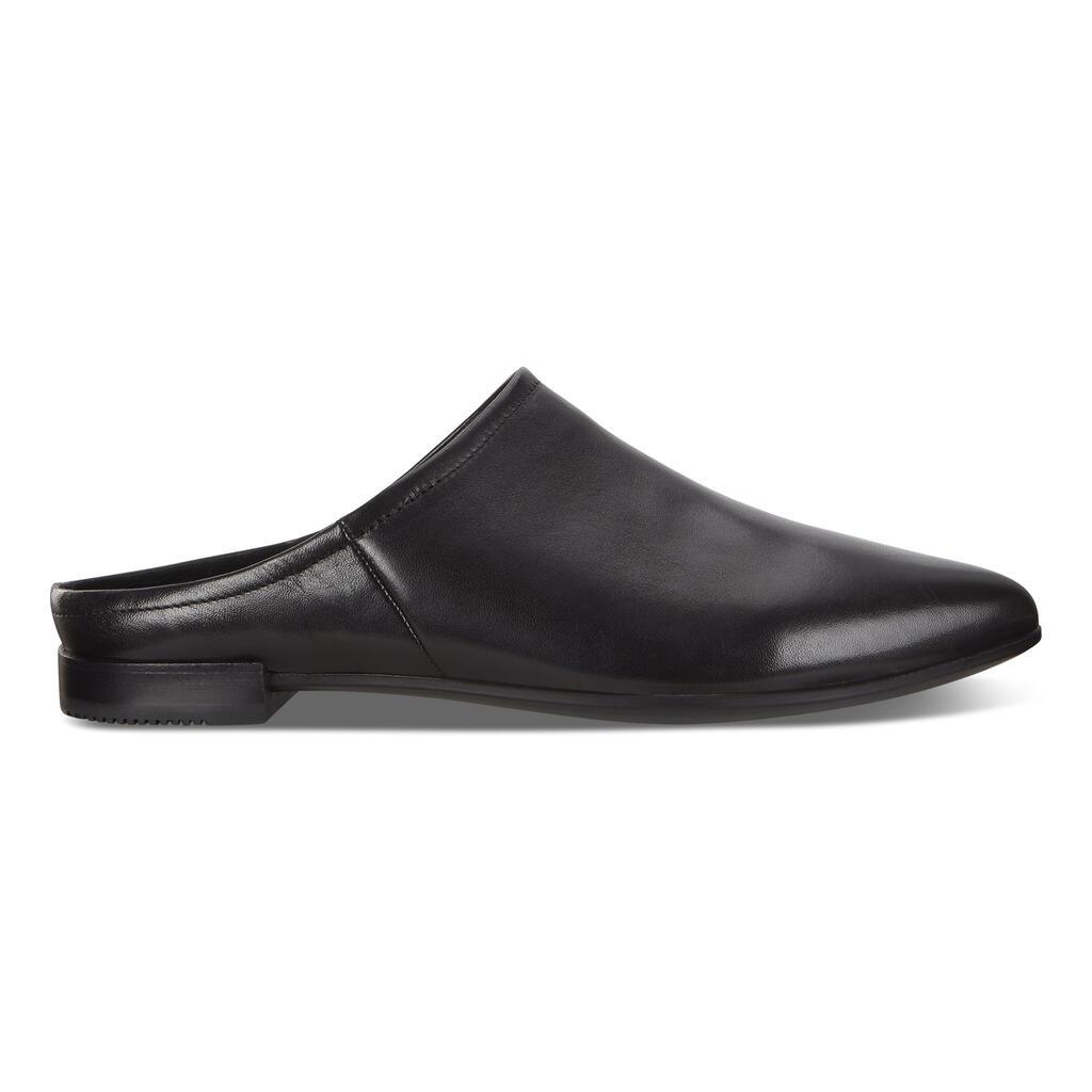 Ecco Shape Pointy Womens Ballet Flats In Black Outlet - India PUJ-708324